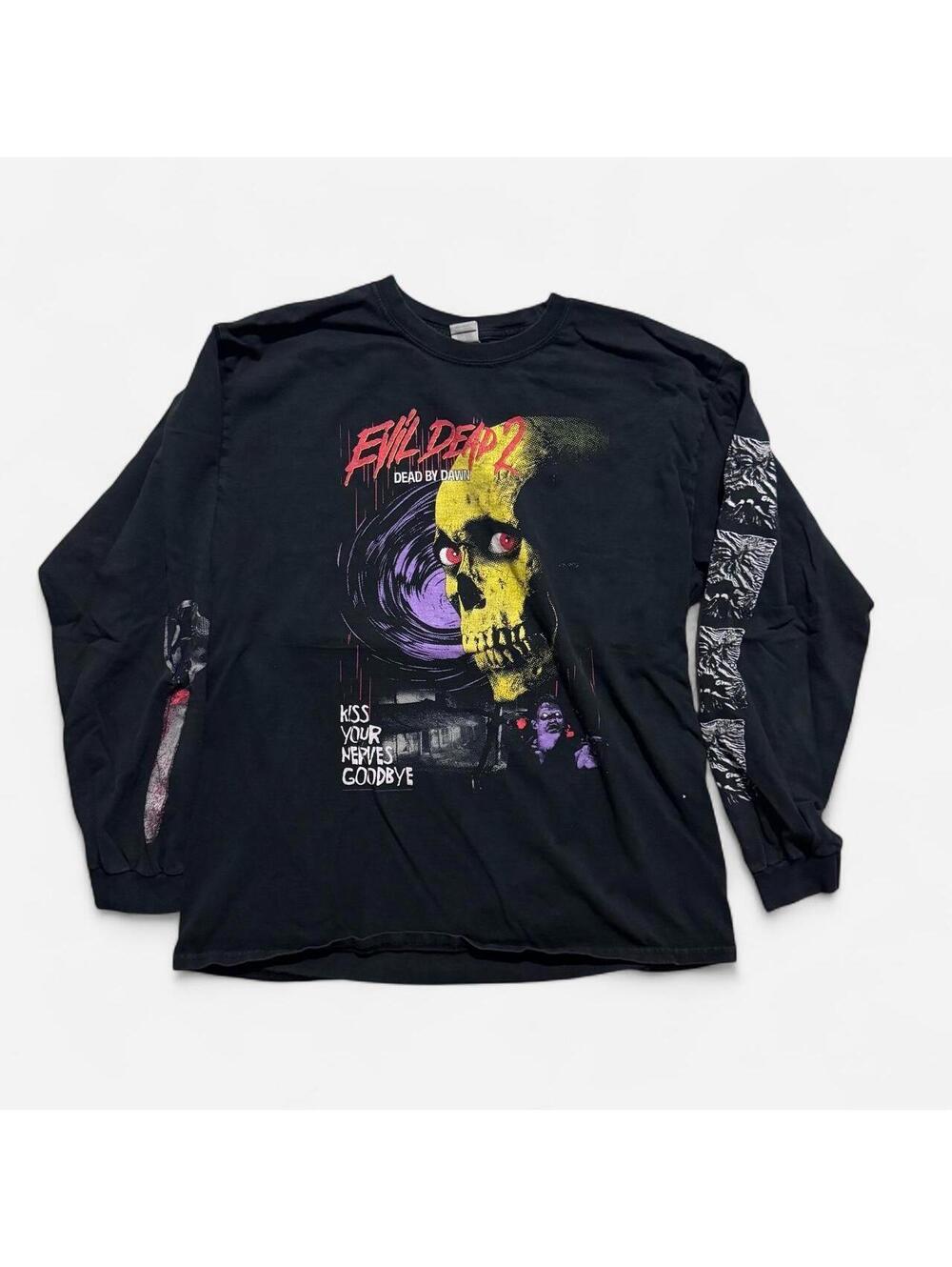 Jordan Evil Dead 2 long sleeve black cotton shirt